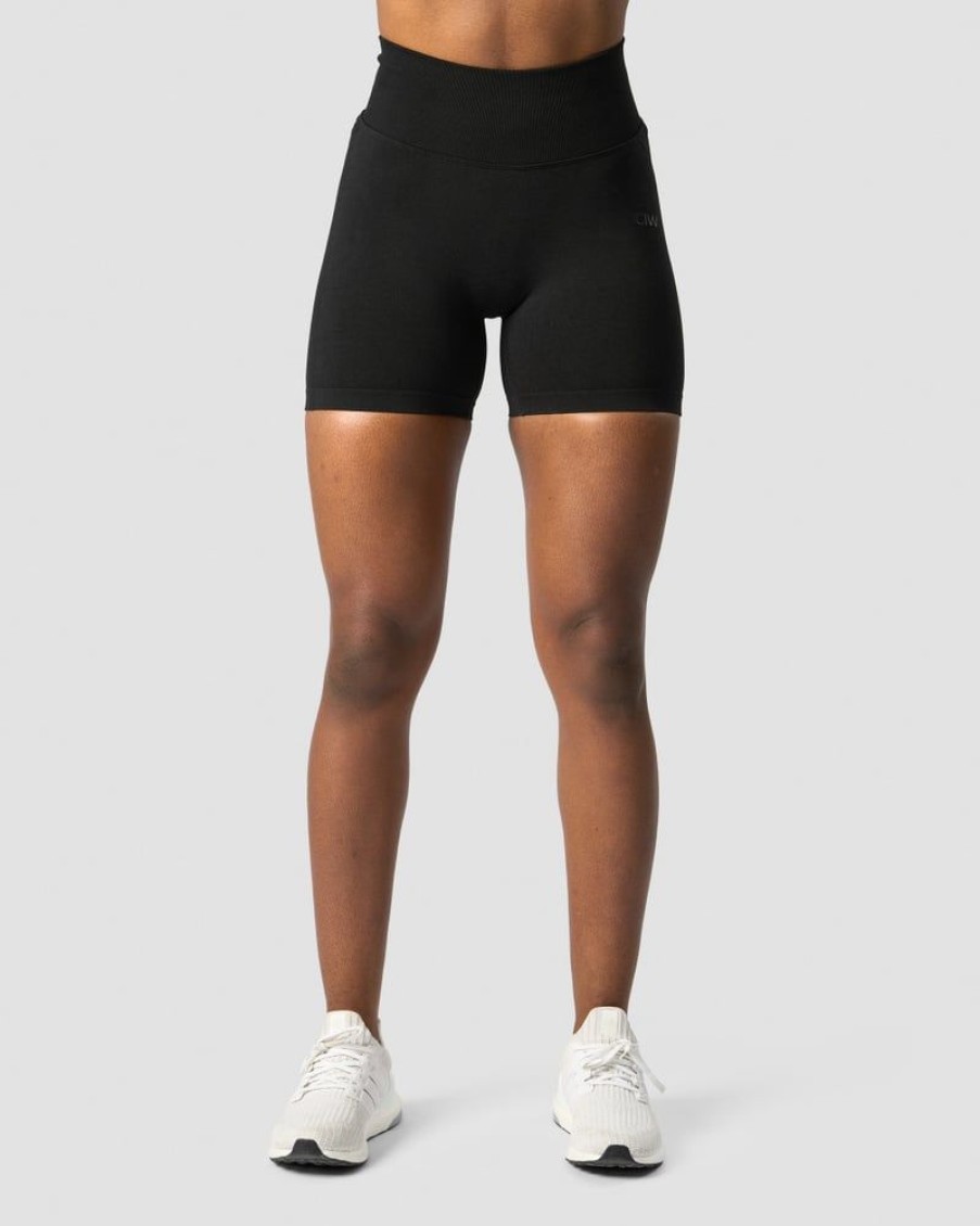 Damer ICIW Seamless Traeningstoj | Rush Seamless Shorts Black