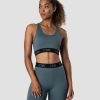 Damer ICIW Sports-Bh'Er | Define Seamless Logo Sports Bra Jungle Green/Black