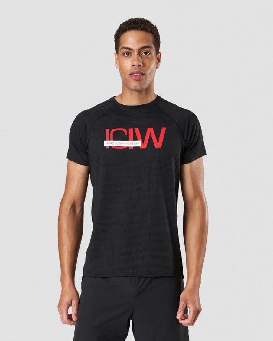 Herrer ICIW T-Shirts | Training Mesh T-Shirt Black Men