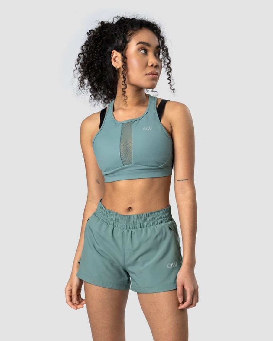 Damer ICIW Sports-Bh'Er | Mercury Sports Bra Aqua Green