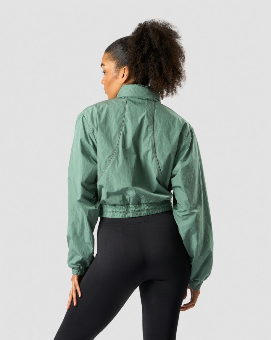 Damer ICIW Jakker & Veste | Mercury Cropped Jacket Aqua Green