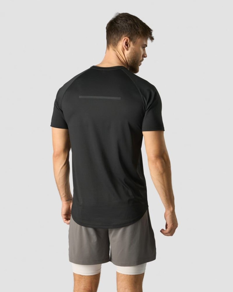 Herrer ICIW T-Shirts | Stride Raglan T-Shirt Men Black