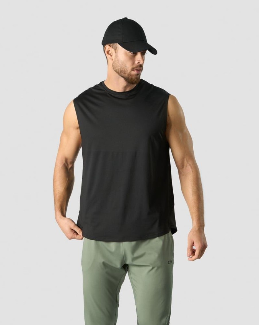 Herrer ICIW T-Shirts | Stride Sleeveless T-Shirt Men Black