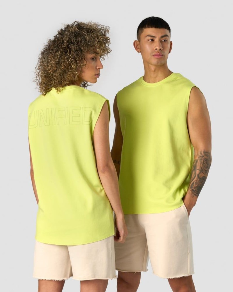 Damer ICIW Tanktops | Unified Sleeveless T-Shirt Print Yellow