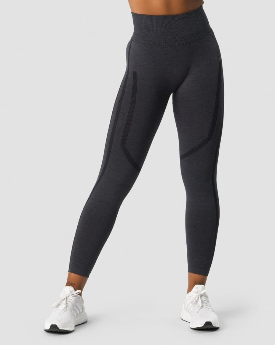 Damer ICIW Tights & Leggings | Rush Seamless Tights Graphite