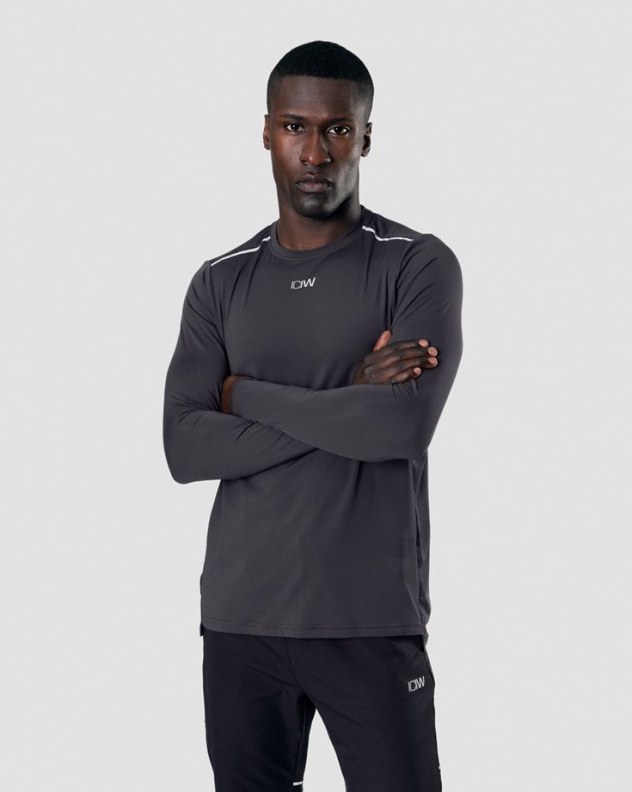 Herrer ICIW Langaermede Trojer | Lightweight Training Ls Graphite Men