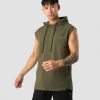 Herrer ICIW Tanktops | Stride Sleeveless Hoodie Men Dark Green