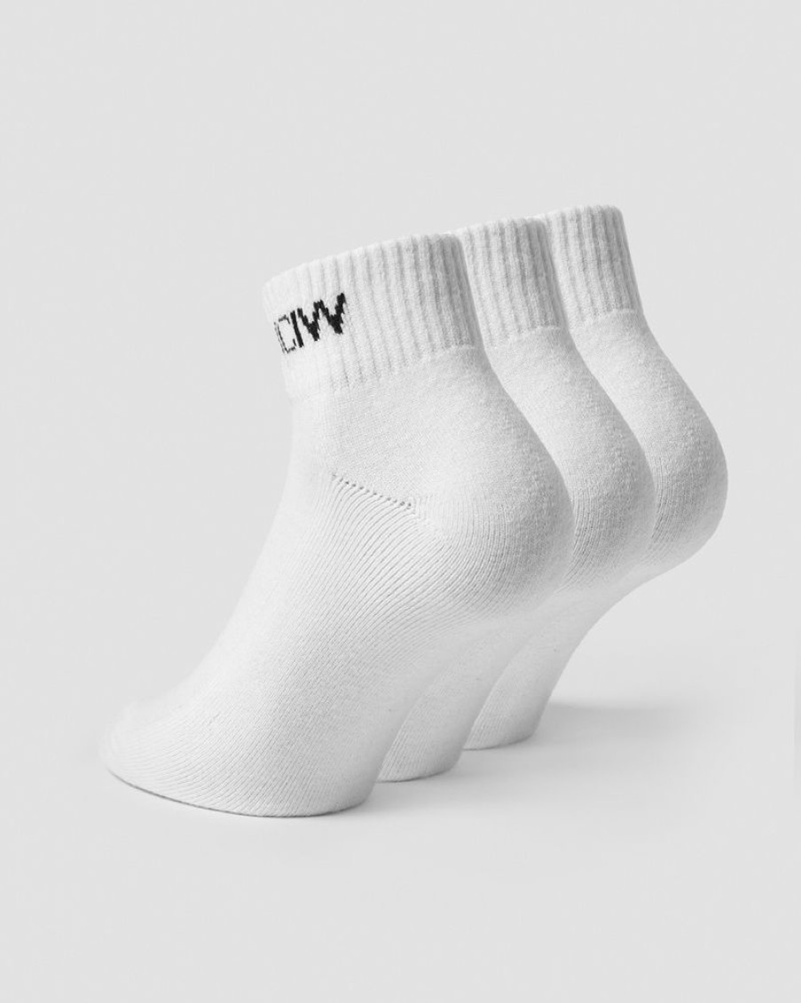 Damer ICIW Sokker | Training Half Socks 3-Pack White