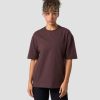 Damer ICIW T-Shirts | Everyday Cotton T-Shirt Burgundy