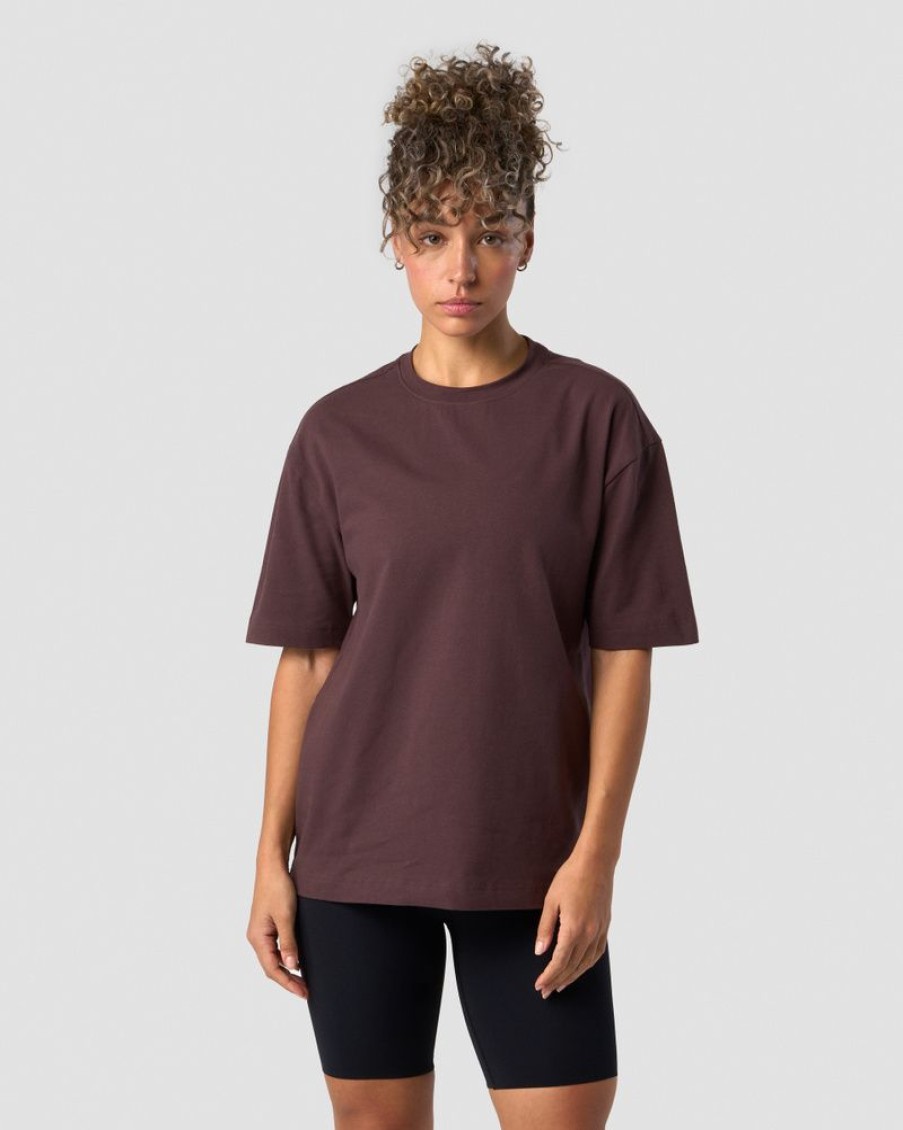 Damer ICIW T-Shirts | Everyday Cotton T-Shirt Burgundy