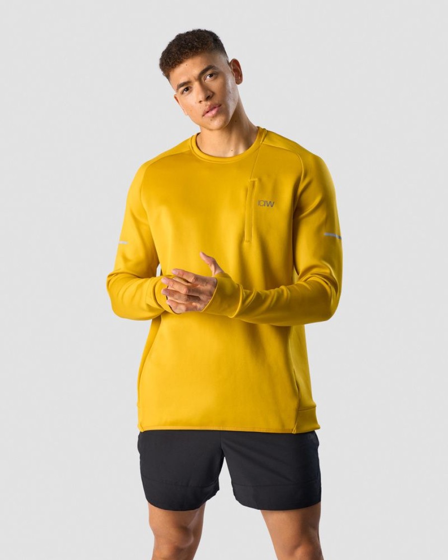 Herrer ICIW Langaermede Trojer | Mercury Crewneck Mustard