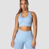 Damer ICIW Sports-Bh'Er | Rush Seamless Sports Bra Powder Blue Melange