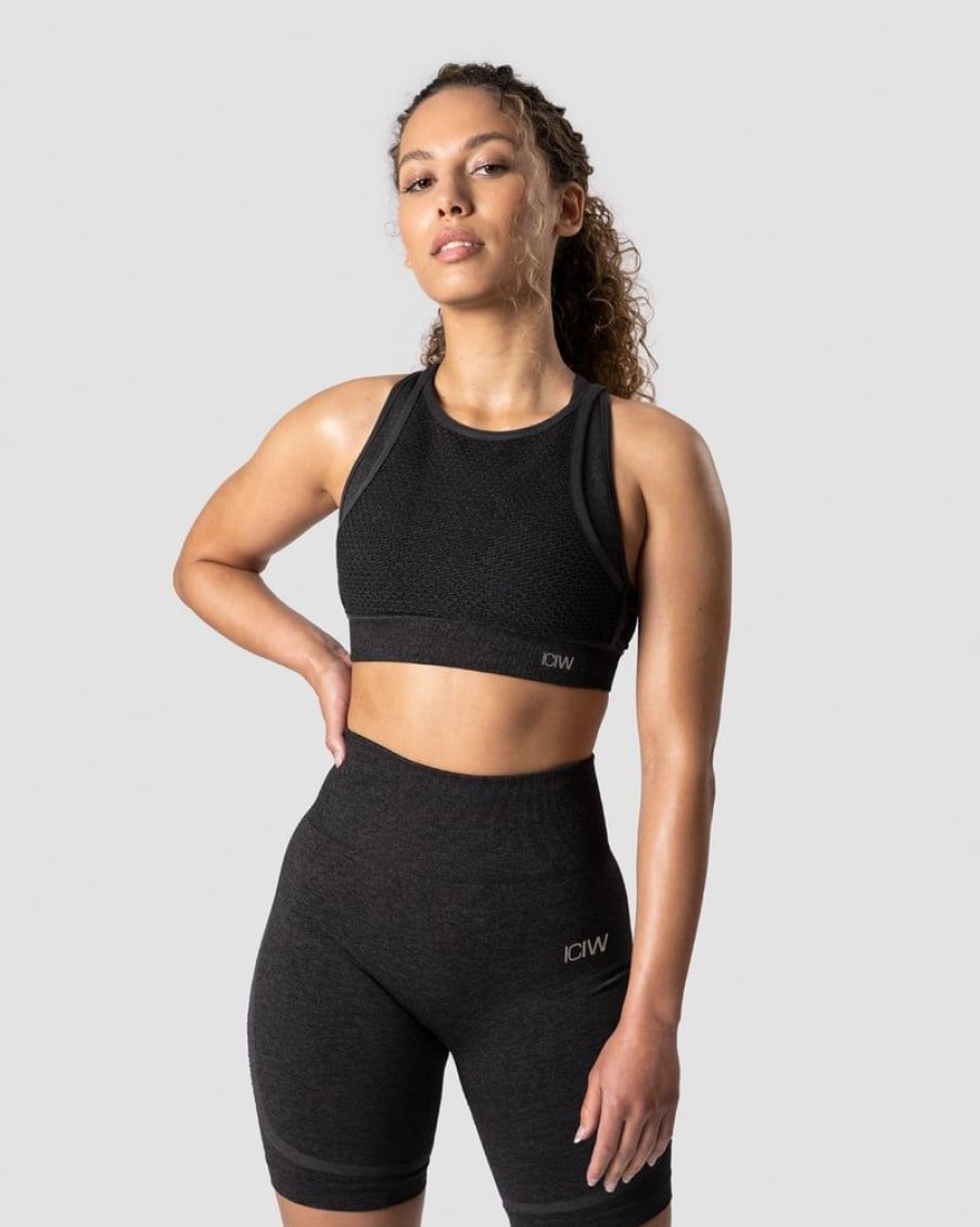 Damer ICIW Sports-Bh'Er | Queen Mesh Icon Sports Bra Graphite Melange