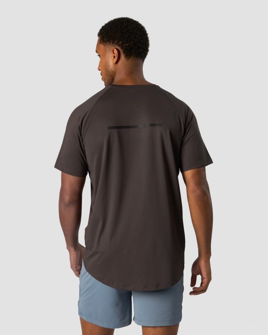 Herrer ICIW T-Shirts | Stride Raglan T-Shirt Men Charcoal