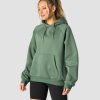 Damer ICIW Langaermede Trojer | Everyday Hoodie Wmn Dark Green