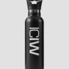 Damer ICIW Shakers, Vandflasker | Stainless Steel Water Bottle Black W. White Logo 600Ml