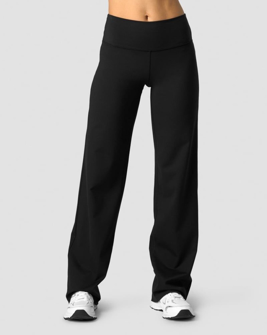 Damer ICIW Joggingbukser | Nimble Straight Leg Pants Black