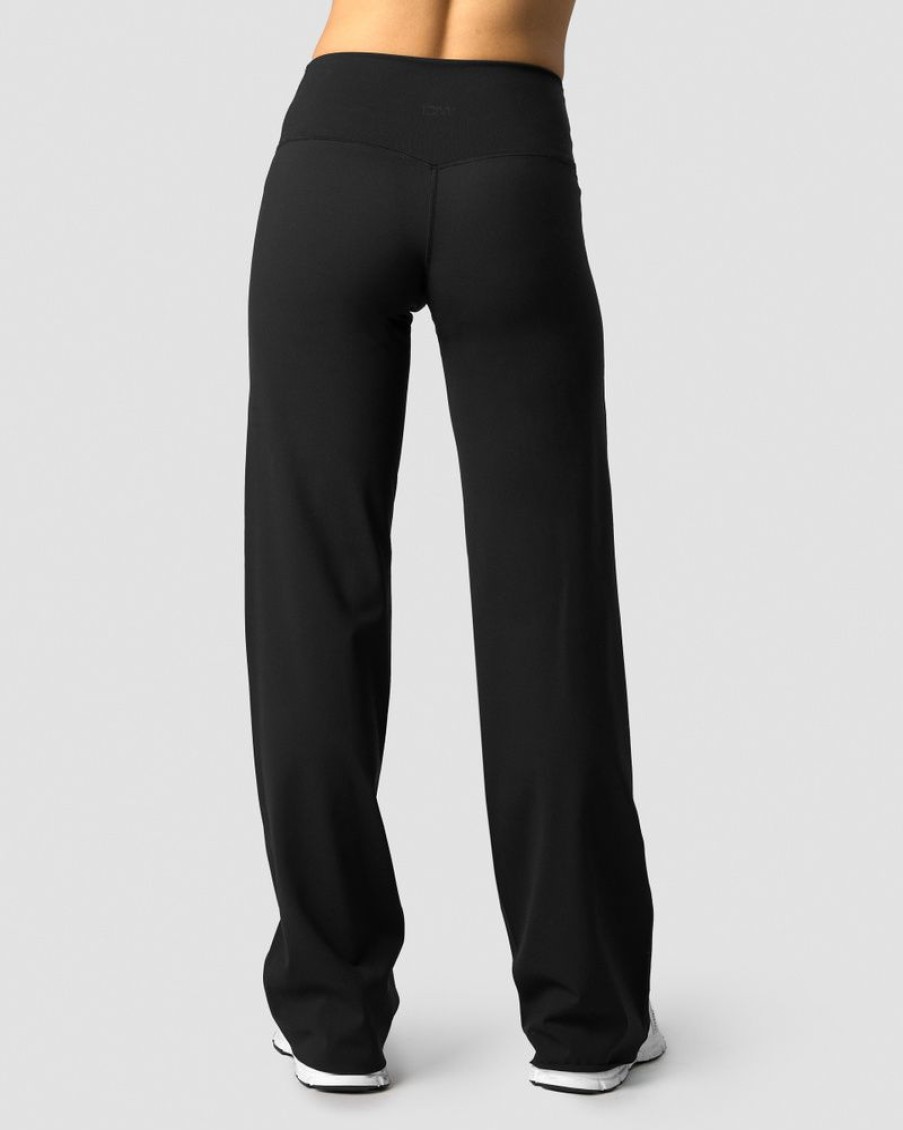 Damer ICIW Joggingbukser | Nimble Straight Leg Pants Black