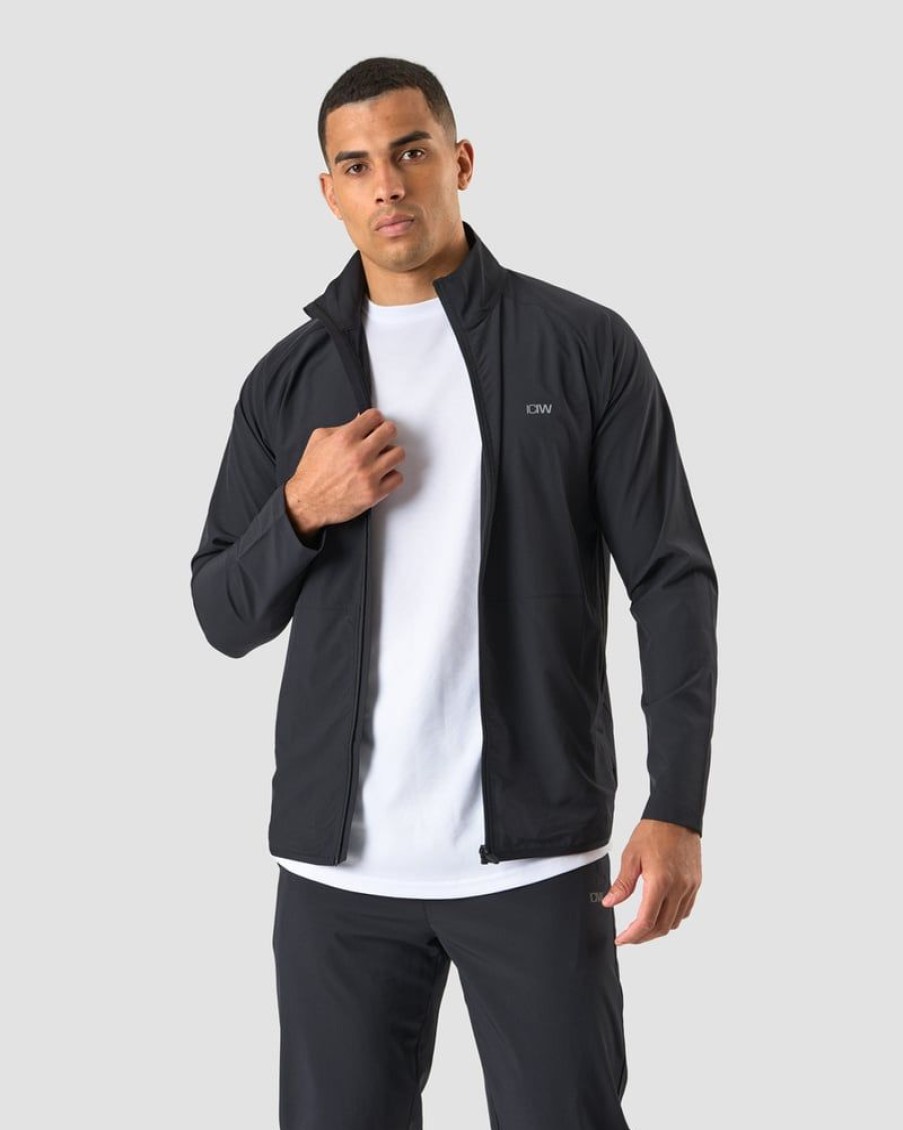 Herrer ICIW Langaermede Trojer | Game Zip Jacket Black