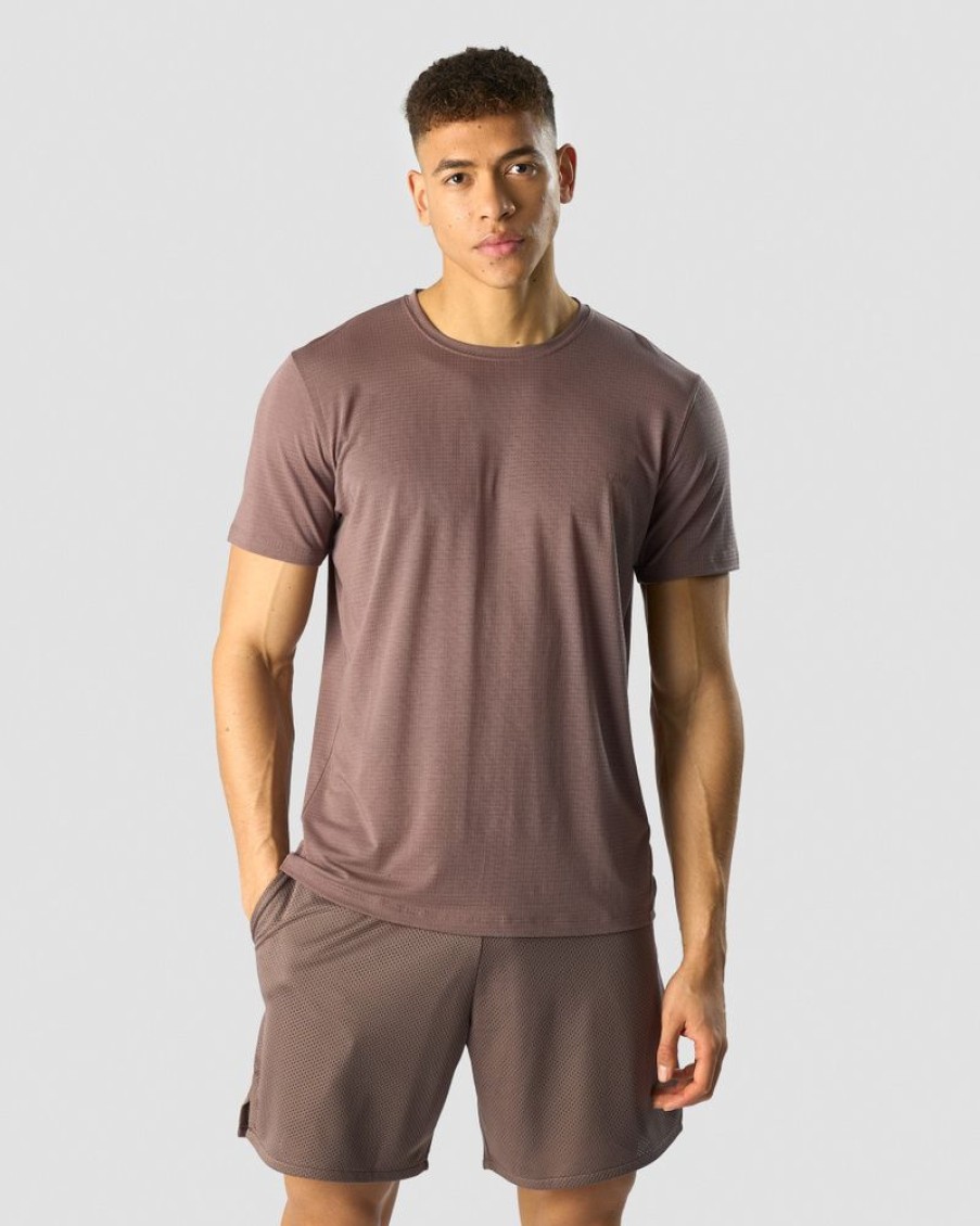 Herrer ICIW T-Shirts | Revive Dri-Release T-Shirt Dusty Brown