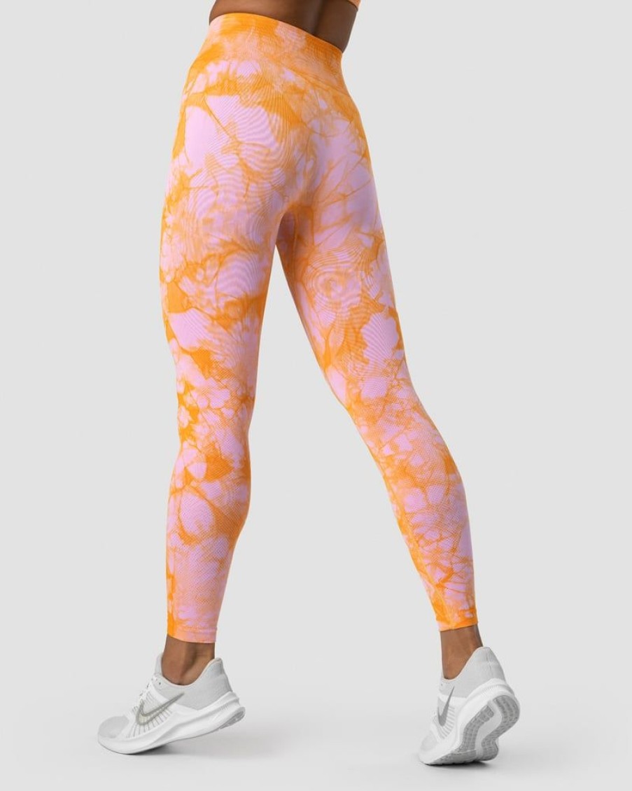 Damer ICIW Tights & Leggings | Define Seamless Tie Dye Tights Sunset Beach