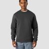 Herrer ICIW Langaermede Trojer | Everyday Crewneck Side Logo Men Dark Grey