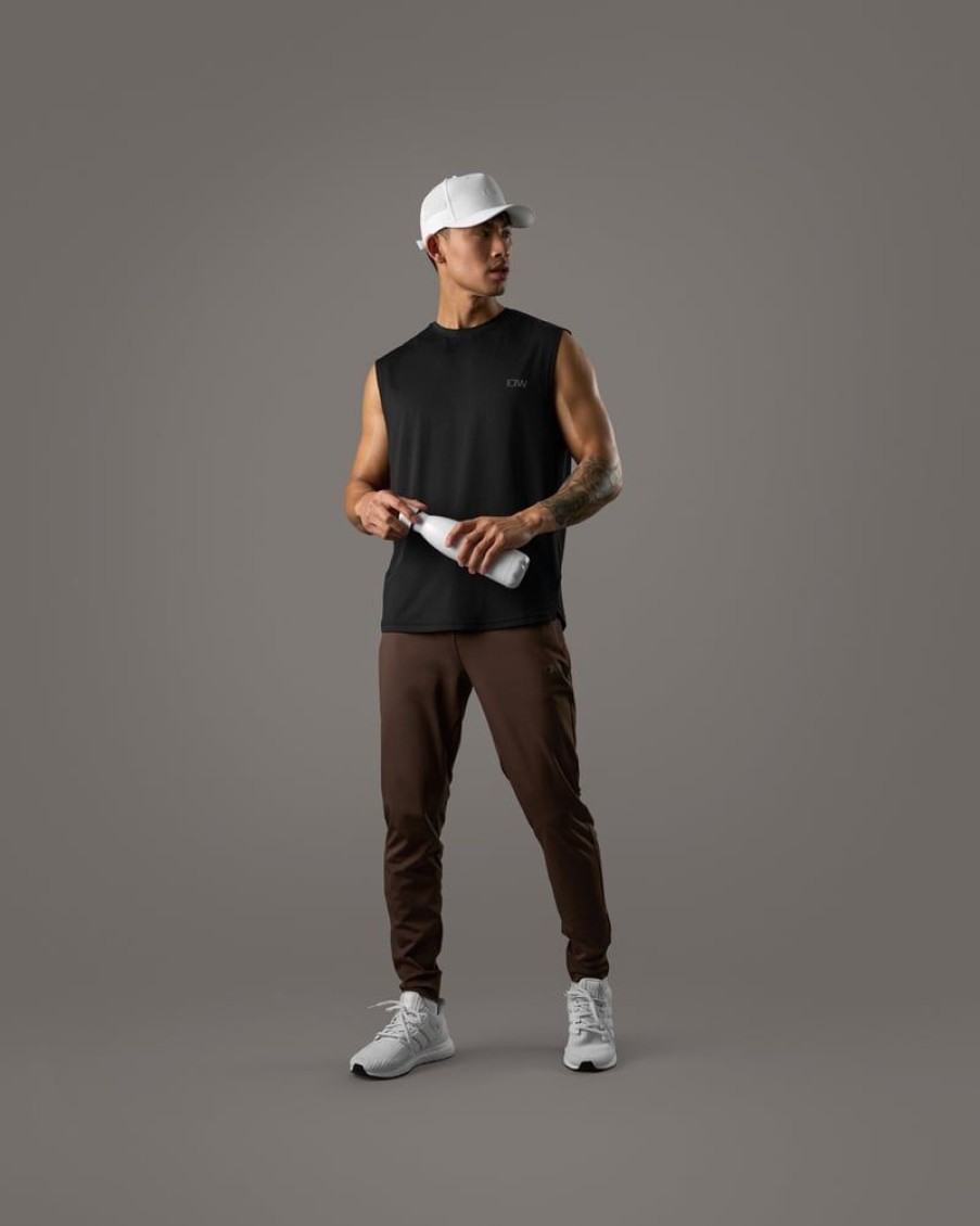 Herrer ICIW Bukser | Stride Workout Pants Men Dark Brown