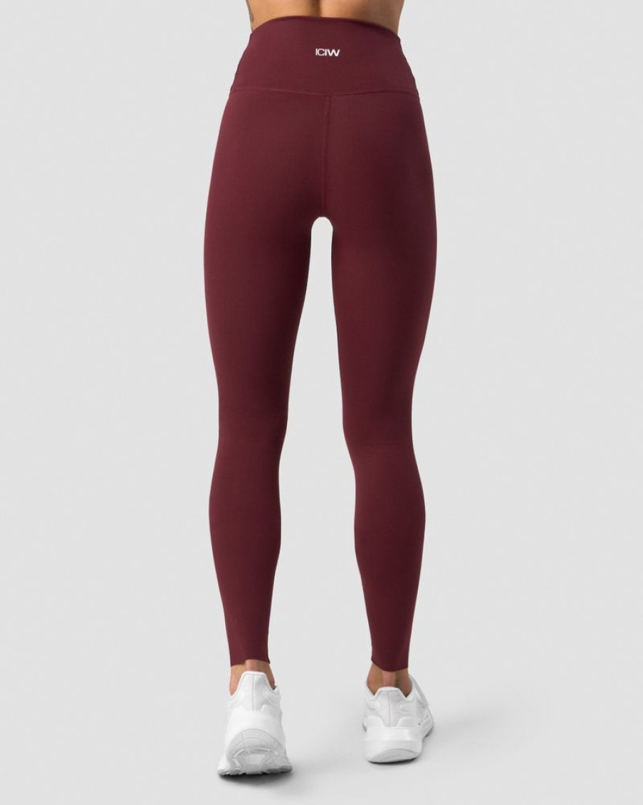 Damer ICIW Tights & Leggings | Nimble Tights Burgundy