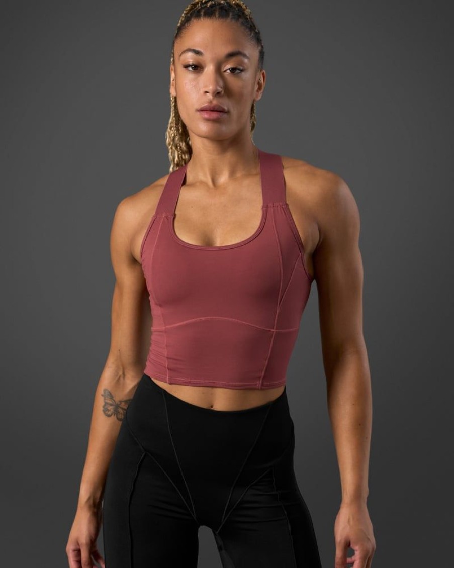 Damer ICIW Sports-Bh'Er | Reboot 2-In-1 Sports Bra Brick Red