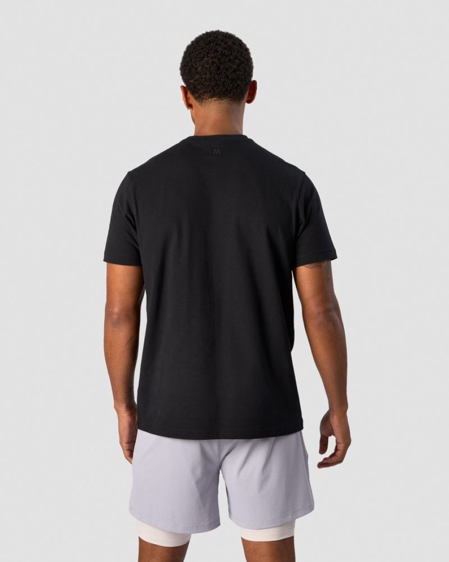 Herrer ICIW T-Shirts | Everyday Cotton T-Shirt Men Black