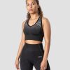 Damer ICIW Sports-Bh'Er | Ombre Seamless Sports Bra Graphite Melange