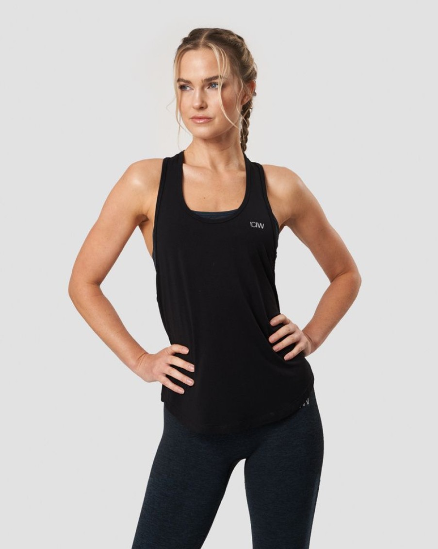 Damer ICIW Tanktops | Everyday Racerback Tank Top Black