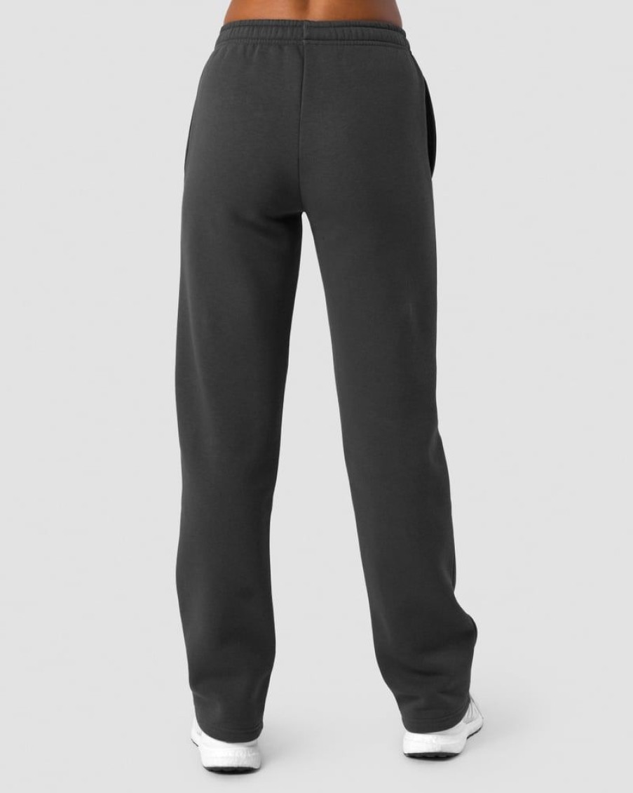 Damer ICIW Joggingbukser | Everyday Straight Leg Sweatpants Dark Grey