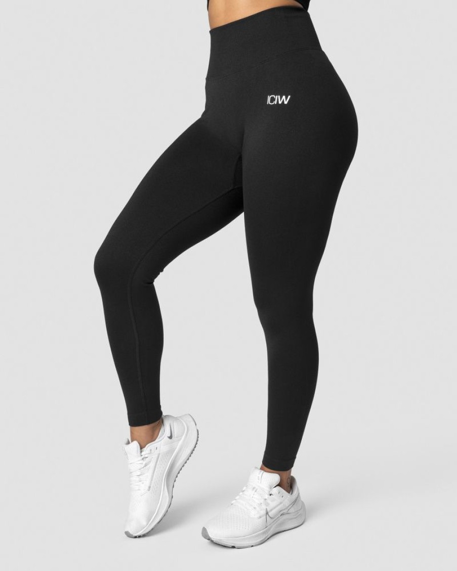 Damer ICIW Tights & Leggings | Scrunch Seamless Tights Black