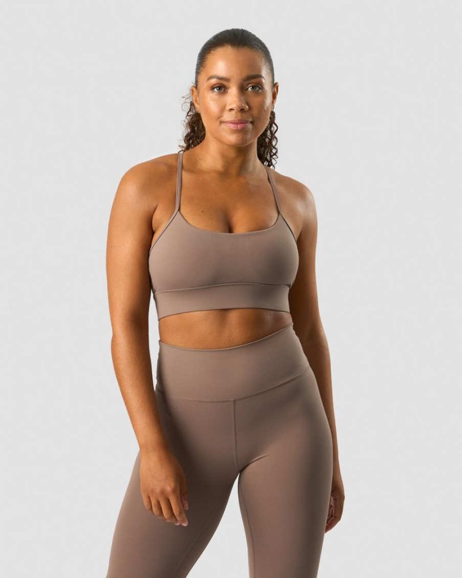 Damer ICIW Sports-Bh'Er | Nimble Strappy Sports Bra Dusty Brown