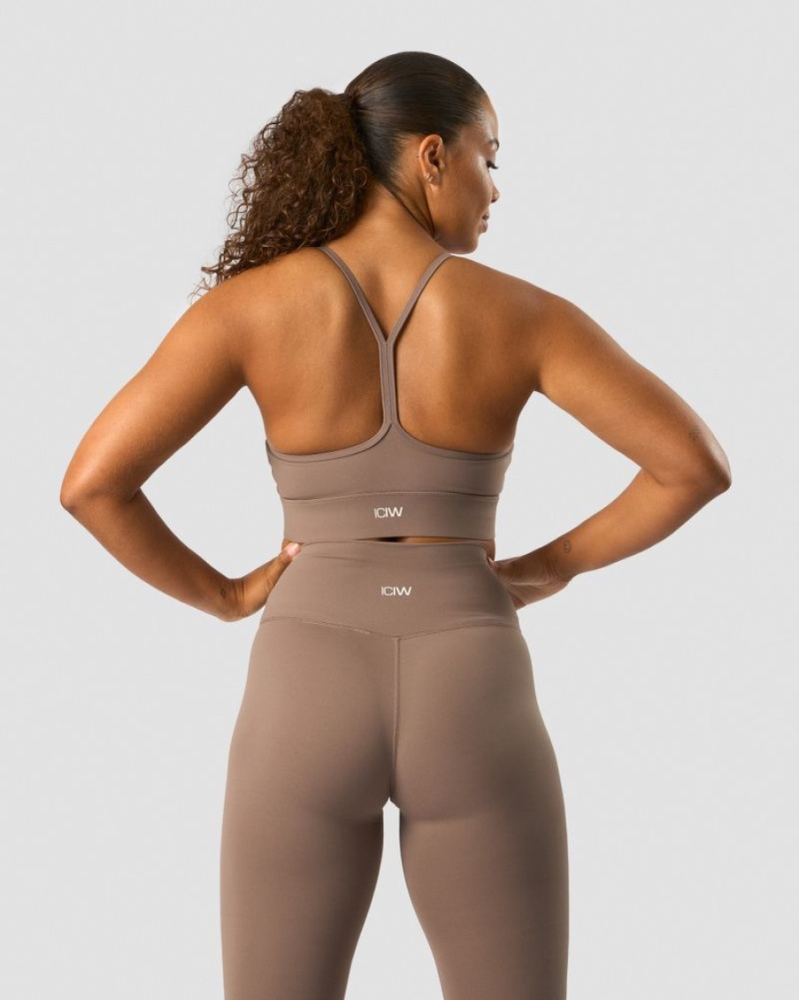 Damer ICIW Sports-Bh'Er | Nimble Strappy Sports Bra Dusty Brown