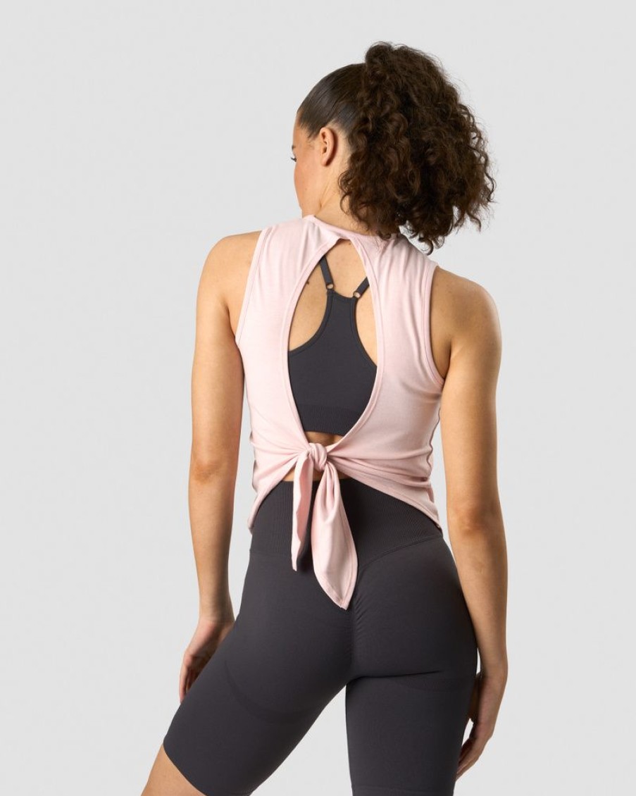 Damer ICIW Tanktops | Empowering Open Back Tank Sugar Pink