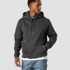 Herrer ICIW Langaermede Trojer | Everyday Hoodie Side Logo Men Dark Grey