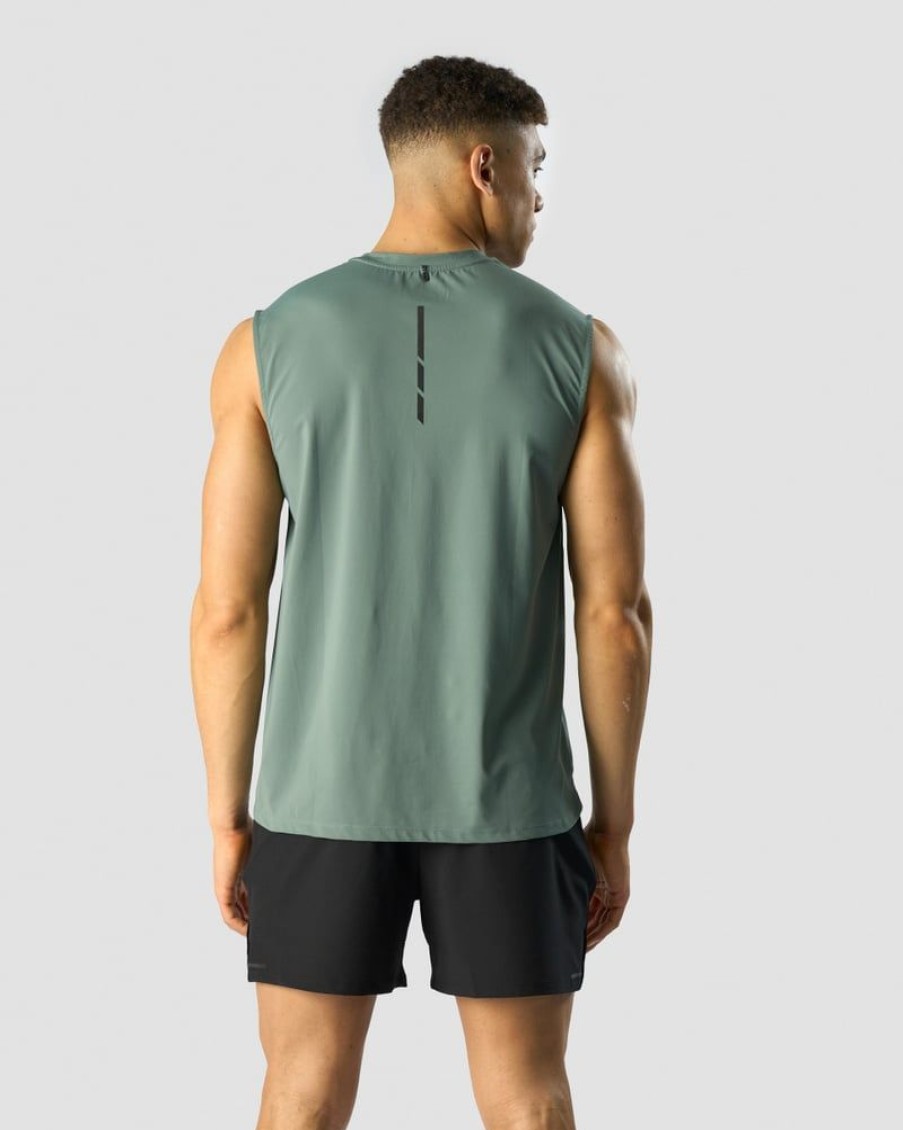 Herrer ICIW T-Shirts | Charge Sleeveless T-Shirt Men Sea Green