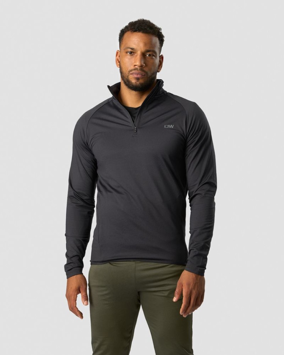 Herrer ICIW Langaermede Trojer | Ultimate Training 1/4 Zip Graphite