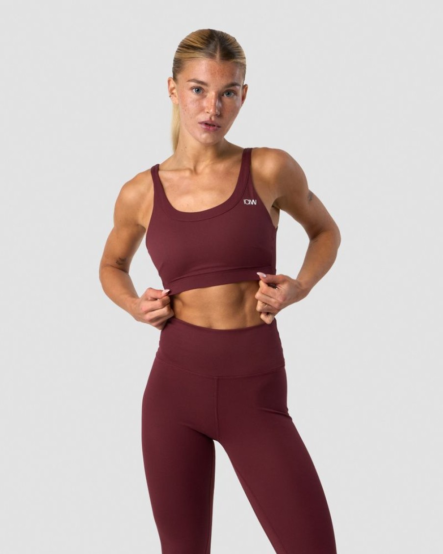 Damer ICIW Sports-Bh'Er | Nimble Sports Bra Burgundy