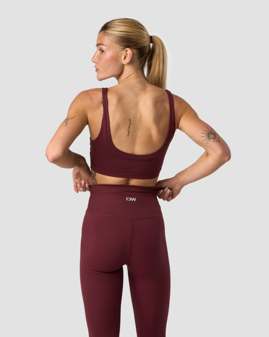 Damer ICIW Sports-Bh'Er | Nimble Sports Bra Burgundy