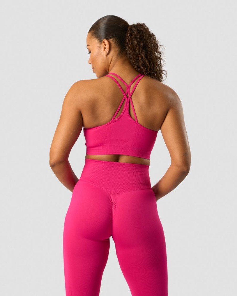 Damer ICIW Sports-Bh'Er | Define Seamless Scrunch Sports Bra Bright Pink