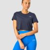 Damer ICIW T-Shirts | Training Cropped T-Shirt Navy