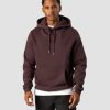 Herrer ICIW Langaermede Trojer | Everyday Hoodie Side Logo Men Burgundy