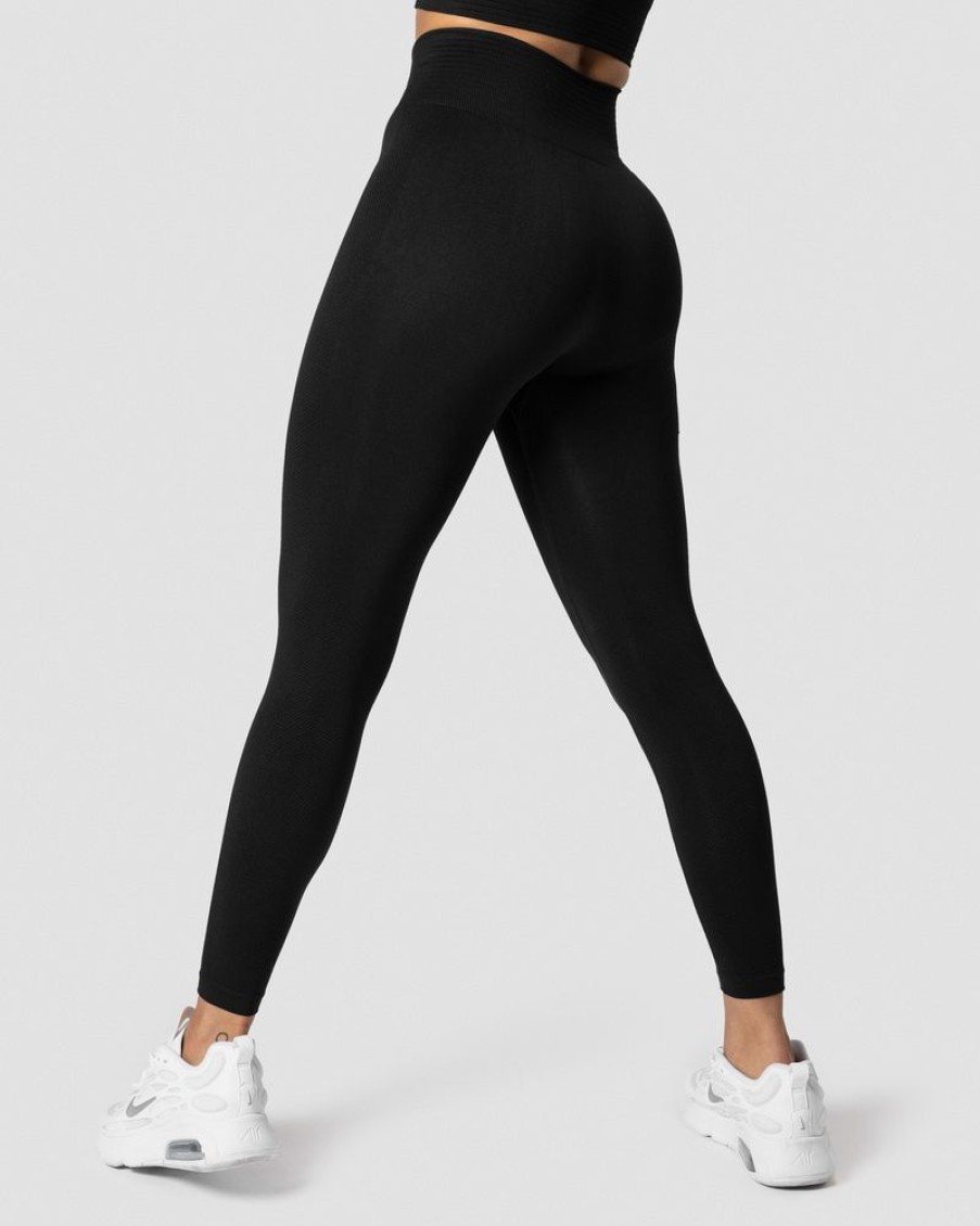 Damer ICIW Tights & Leggings | Define Seamless Pocket Tights Black