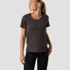 Damer ICIW T-Shirts | Stride T-Shirt Wmn Charcoal