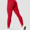 Damer ICIW Tights & Leggings | Define Seamless Scrunch Tights Red