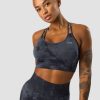 Damer ICIW Sports-Bh'Er | Define Seamless Tie Dye Sports Bra Dark Blue