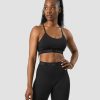 Damer ICIW Sports-Bh'Er | Define Seamless Logo Strappy Sports Bra Black